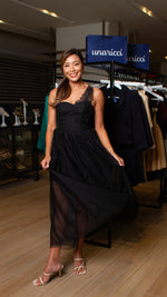 Load image into Gallery viewer, Overlay Skirt - Black Tulle
