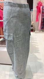 Load image into Gallery viewer, Pencil Skirt Back Slit - Soft Denim
