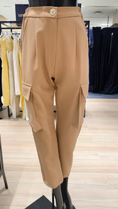 Baston Pants with Military Pockets - Camel Wool