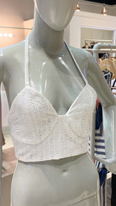 Bra Top - White Eyelet