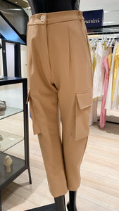 Baston Pants with Military Pockets - Camel Wool