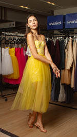 Load image into Gallery viewer, Overlay Skirt - Yellow Tulle
