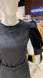 Load image into Gallery viewer, Puff Sleeve Top - Black Linen
