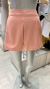 Semi-Flare Shorts - Peach Crepe