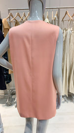 Load image into Gallery viewer, Long Vest with Pockets - Peach Crepe
