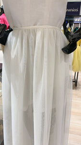 Overlay Skirt - Off-White Tulle