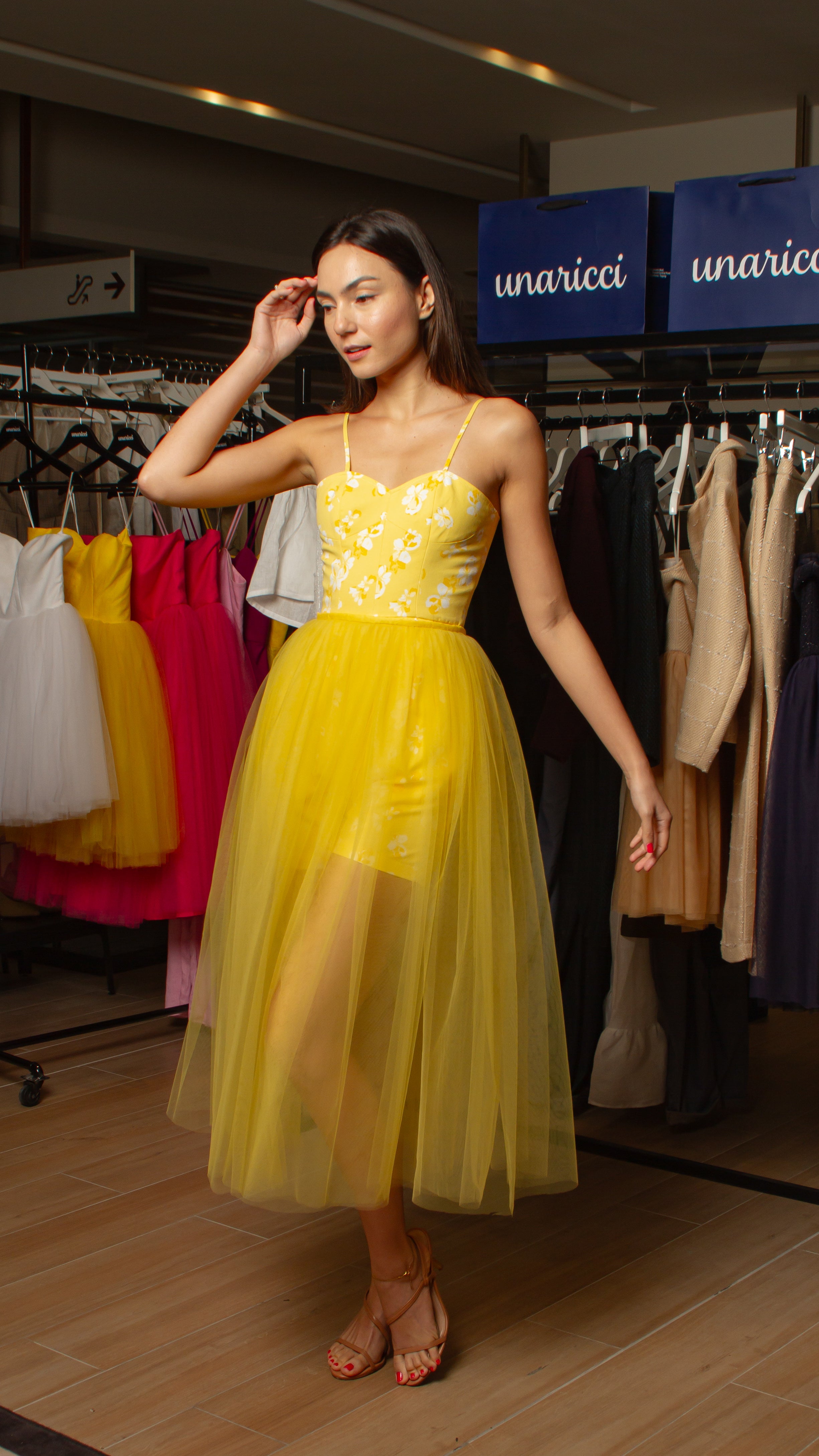 Overlay Skirt - Yellow Tulle