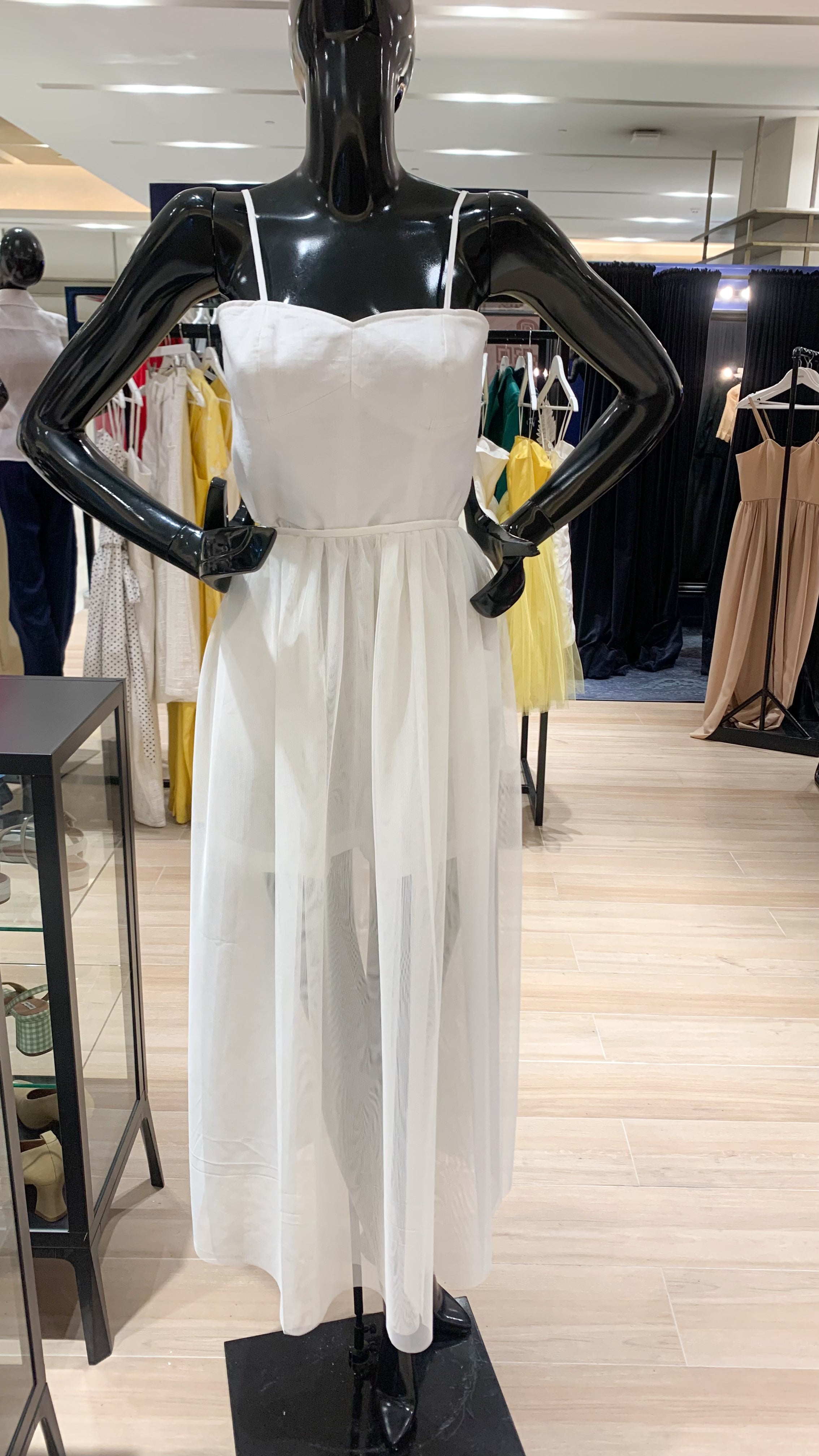 Overlay Skirt - Off-White Tulle