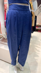 Tapered Pants - Blue Linen