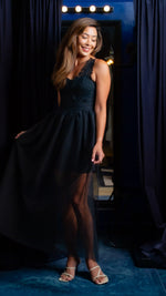 Load image into Gallery viewer, Overlay Skirt - Black Tulle
