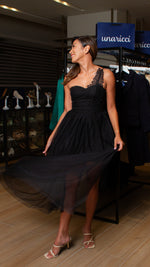 Load image into Gallery viewer, Overlay Skirt - Black Tulle
