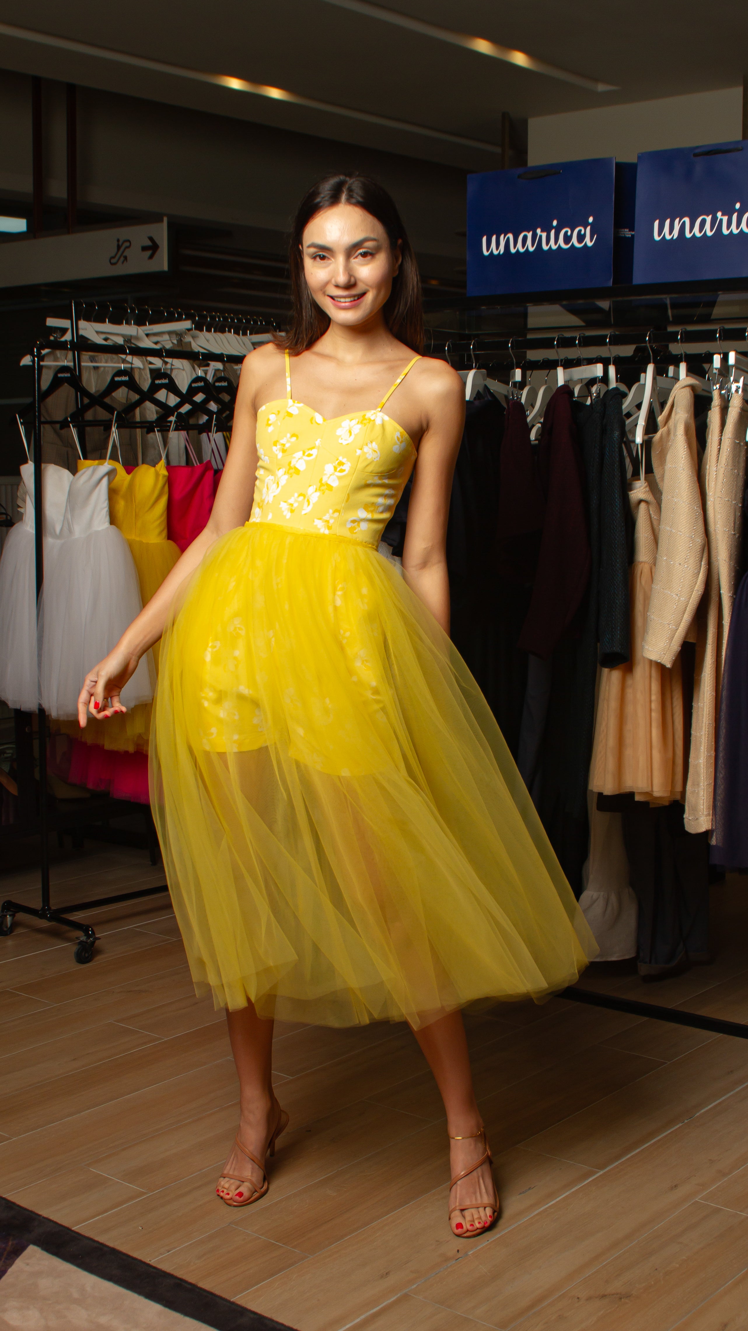 Overlay Skirt - Yellow Tulle