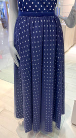 Load image into Gallery viewer, Retro Skirt - Blue Based Polka Dot
