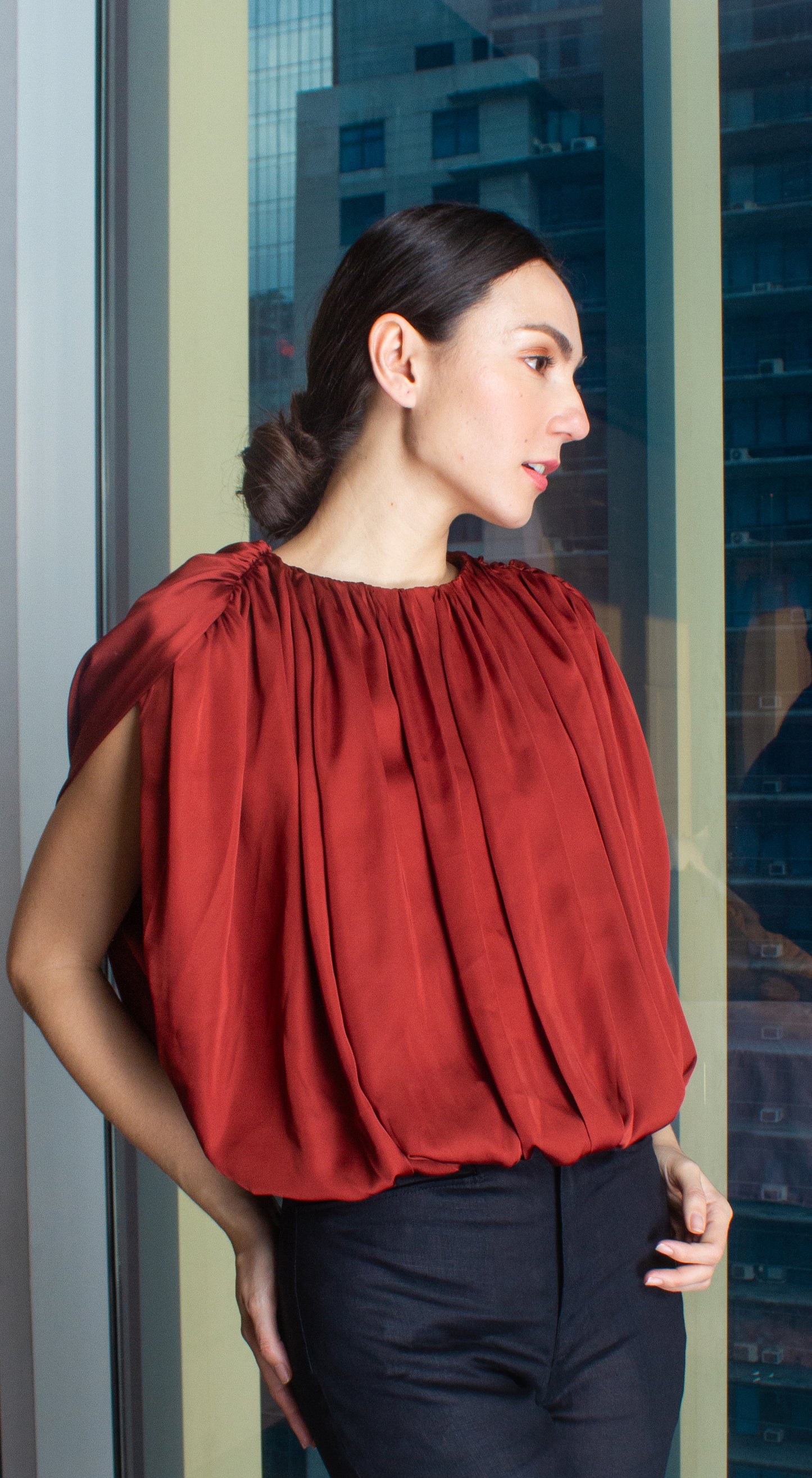 Silk Bubble Top