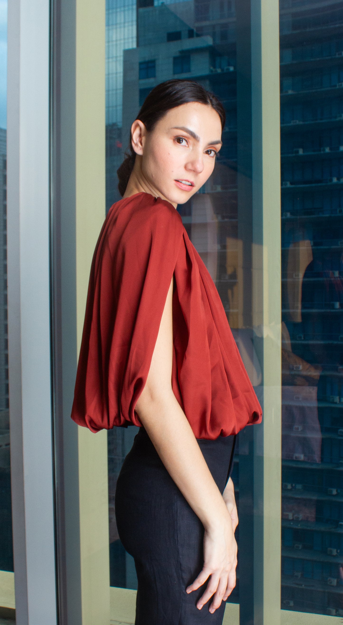 Silk Bubble Top