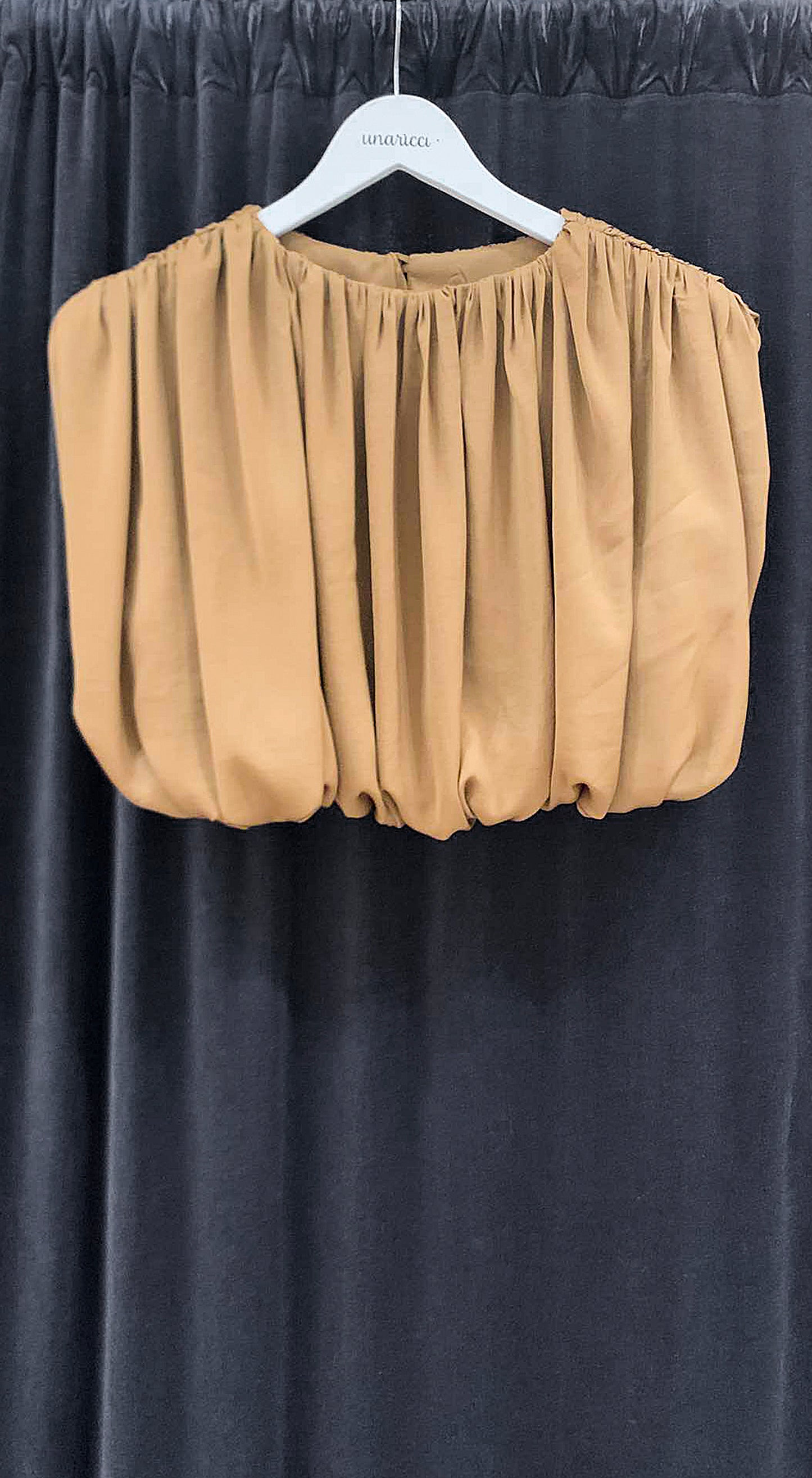 Silk Crop Bubble Top