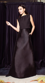 Load image into Gallery viewer, A-Line Skirt - Black Gazar
