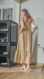 Load image into Gallery viewer, Slip On Dress in Tan Linen
