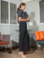 Load image into Gallery viewer, Elephant Pants in Black Crepe
