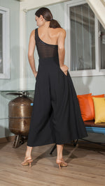 Load image into Gallery viewer, Palazzo Pants in Black Crepe
