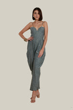 Load image into Gallery viewer, Sweetheart Baggy Jumpsuit in Soft Denim
