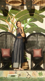 Load image into Gallery viewer, Net Dress — Dark Blue
