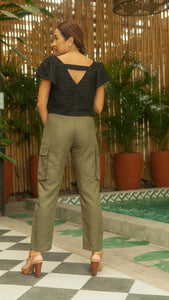 Baston Pants with Military Pockets — Army Green