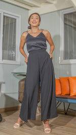 Load image into Gallery viewer, Elephant Pants in Black Crepe
