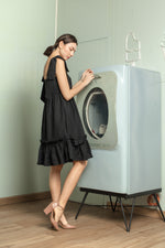 Load image into Gallery viewer, Sweetheart V Cutout with Oversized Ribbon Dress
