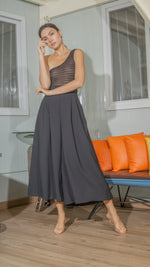 Load image into Gallery viewer, Palazzo Pants in Black Crepe
