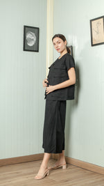 Load image into Gallery viewer, Four Pocket Drop Shoulder Oversized Belted Top
