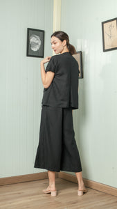 Four Pocket Drop Shoulder Oversized Belted Top