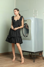 Load image into Gallery viewer, Sweetheart V Cutout with Oversized Ribbon Dress
