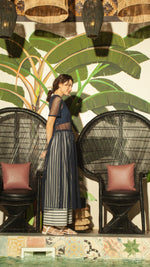Load image into Gallery viewer, Net Dress — Dark Blue
