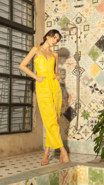 Load image into Gallery viewer, Sweetheart Baggy Jumpsuit — Dark Yellow
