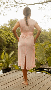 Wide Wrap Belt Dress — Floral