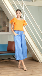 Load image into Gallery viewer, Oversized String Pants — Cornflower
