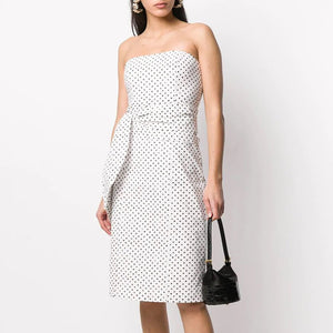 Federica Tosi Strapless Tie-Waist Dress