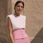 Load image into Gallery viewer, Federica Tosi Padded Sleeveless Shirt
