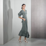 Load image into Gallery viewer, Soft Denim Tie Back Ribbon Top
