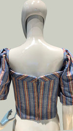 Load image into Gallery viewer, Abra Corset - Blue stripe

