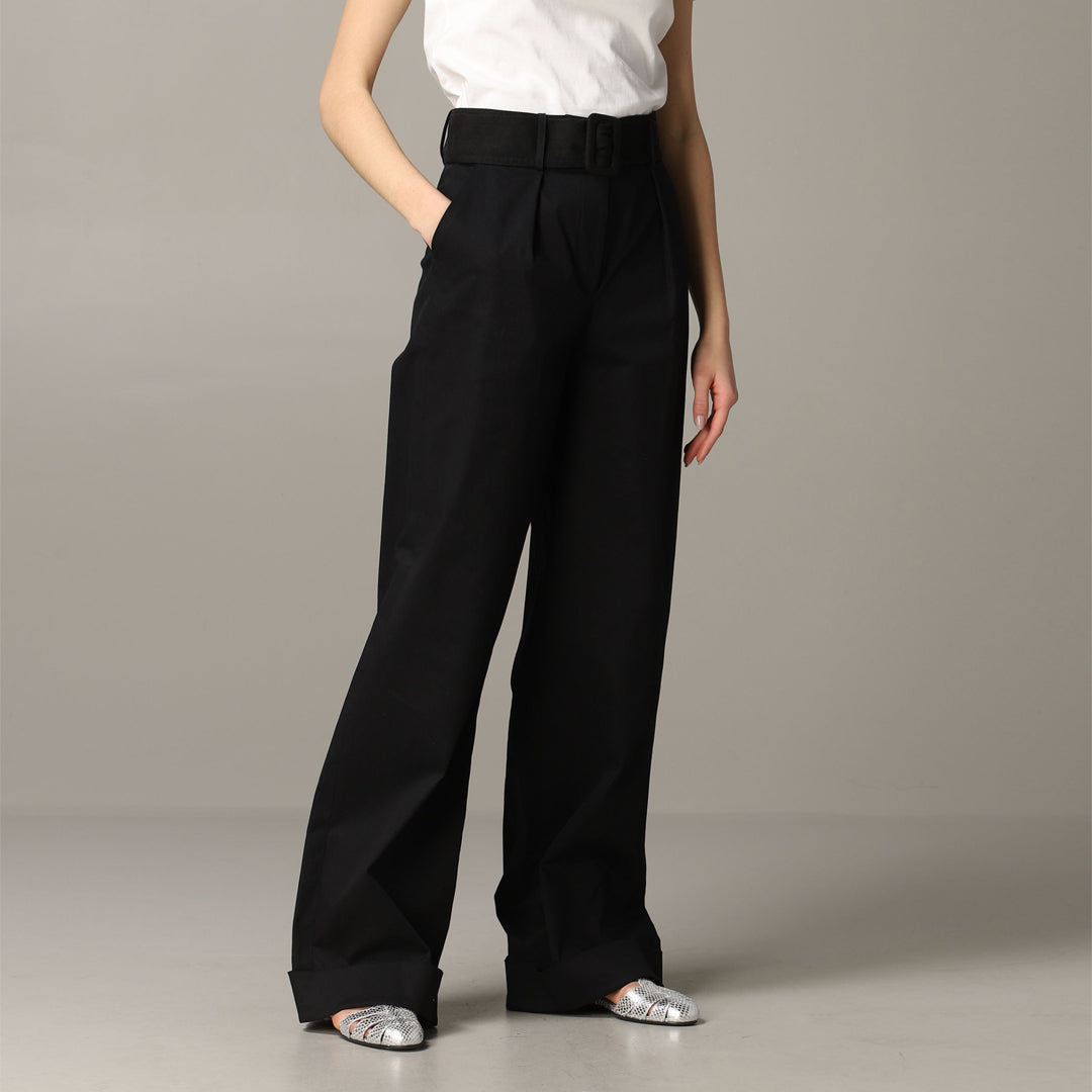Federica Tosi Belted Wide-leg Pants