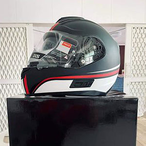 Integral Helmet iXS215 2.1 Black Matte-White-Red
