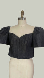 Load image into Gallery viewer, Blue Denim Corset
