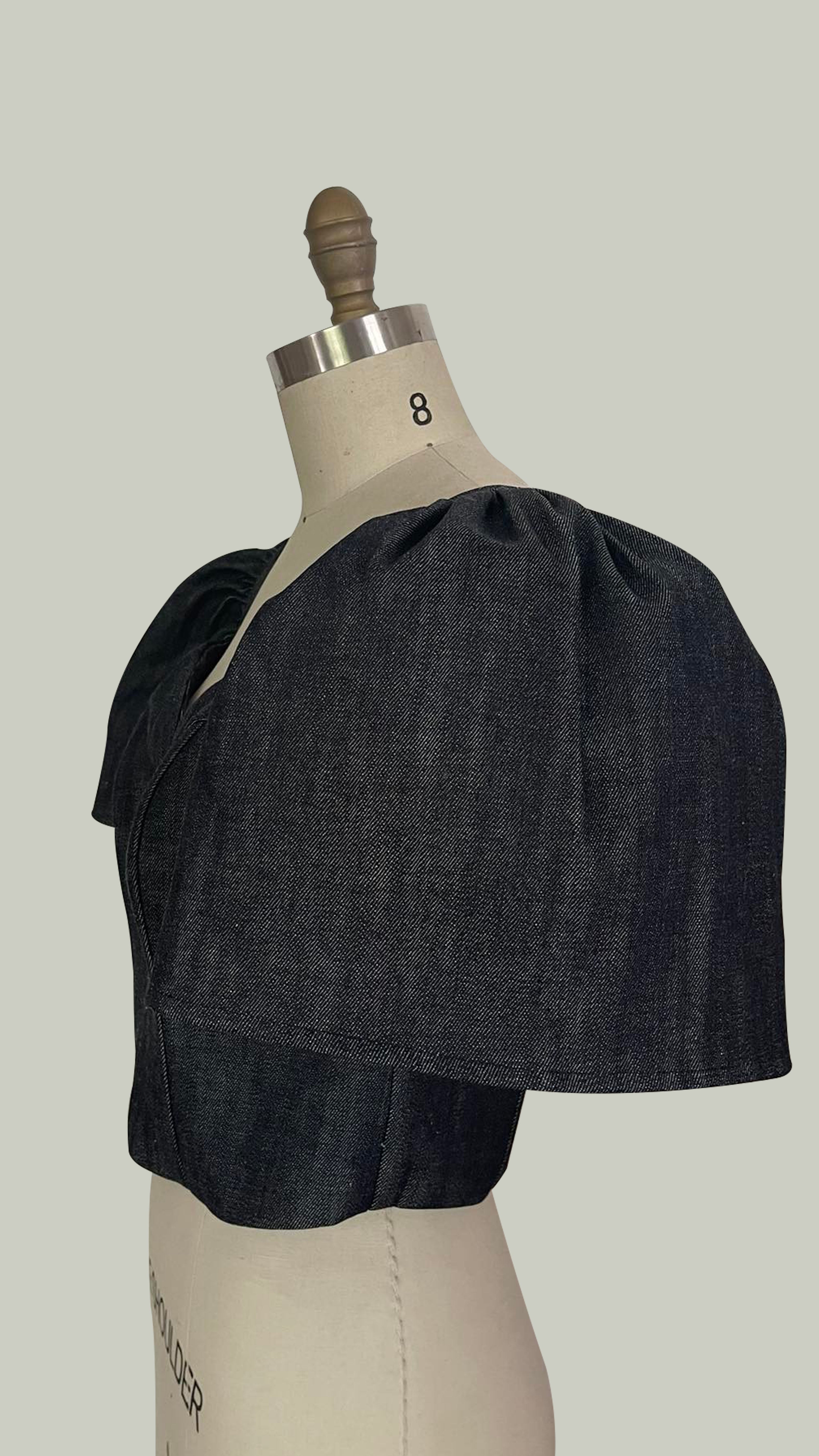 Blue Denim Corset