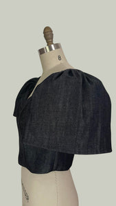 Blue Denim Corset