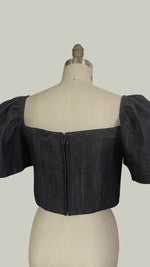 Load image into Gallery viewer, Blue Denim Corset
