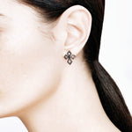 Load image into Gallery viewer, Federica Tosi Lobo Cross Earrings
