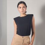 Load image into Gallery viewer, Federica Tosi Padded Sleeveless Shirt

