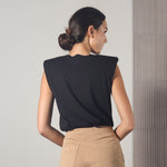 Load image into Gallery viewer, Federica Tosi Padded Sleeveless Shirt
